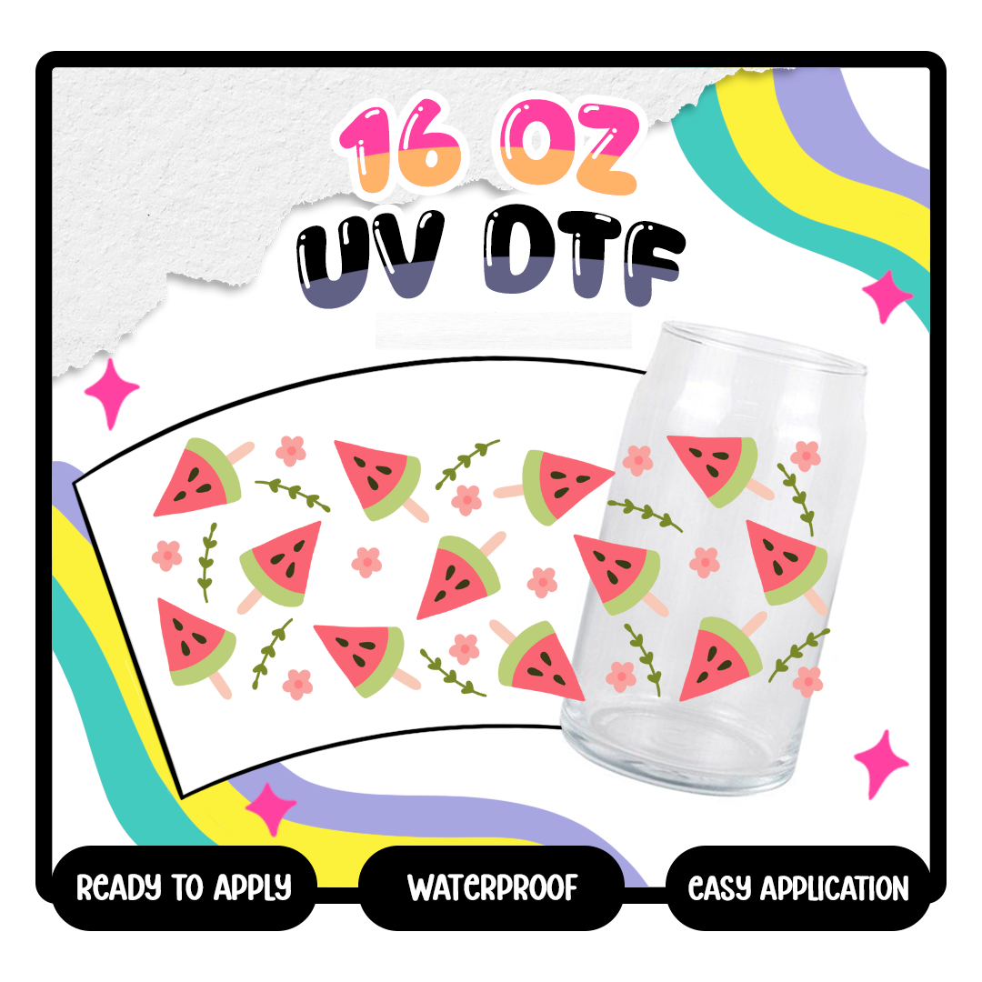 Watermelon - 16 oz Glass Wrap