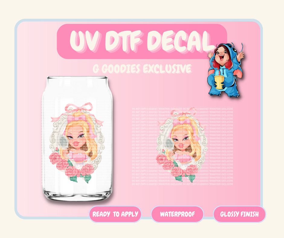 Coquette Bratty Individual Dolls - 4 in UV DTF DECAL EXCLUSIVE