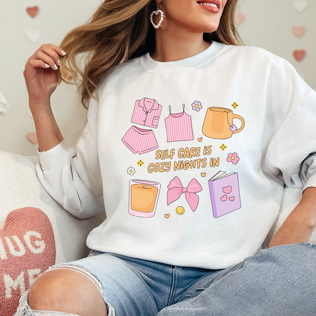 Self Care Girl - Clear Film Screen Print