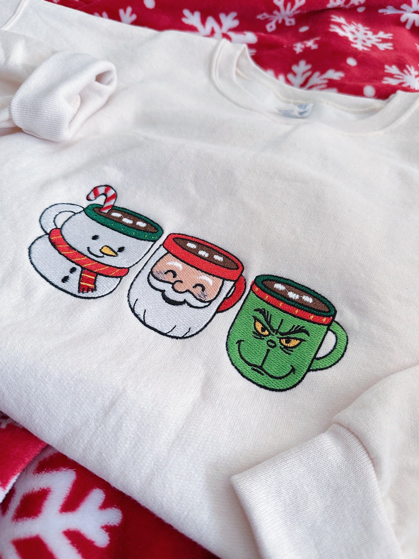 Jolly Mugs Embroidered Crewneck
