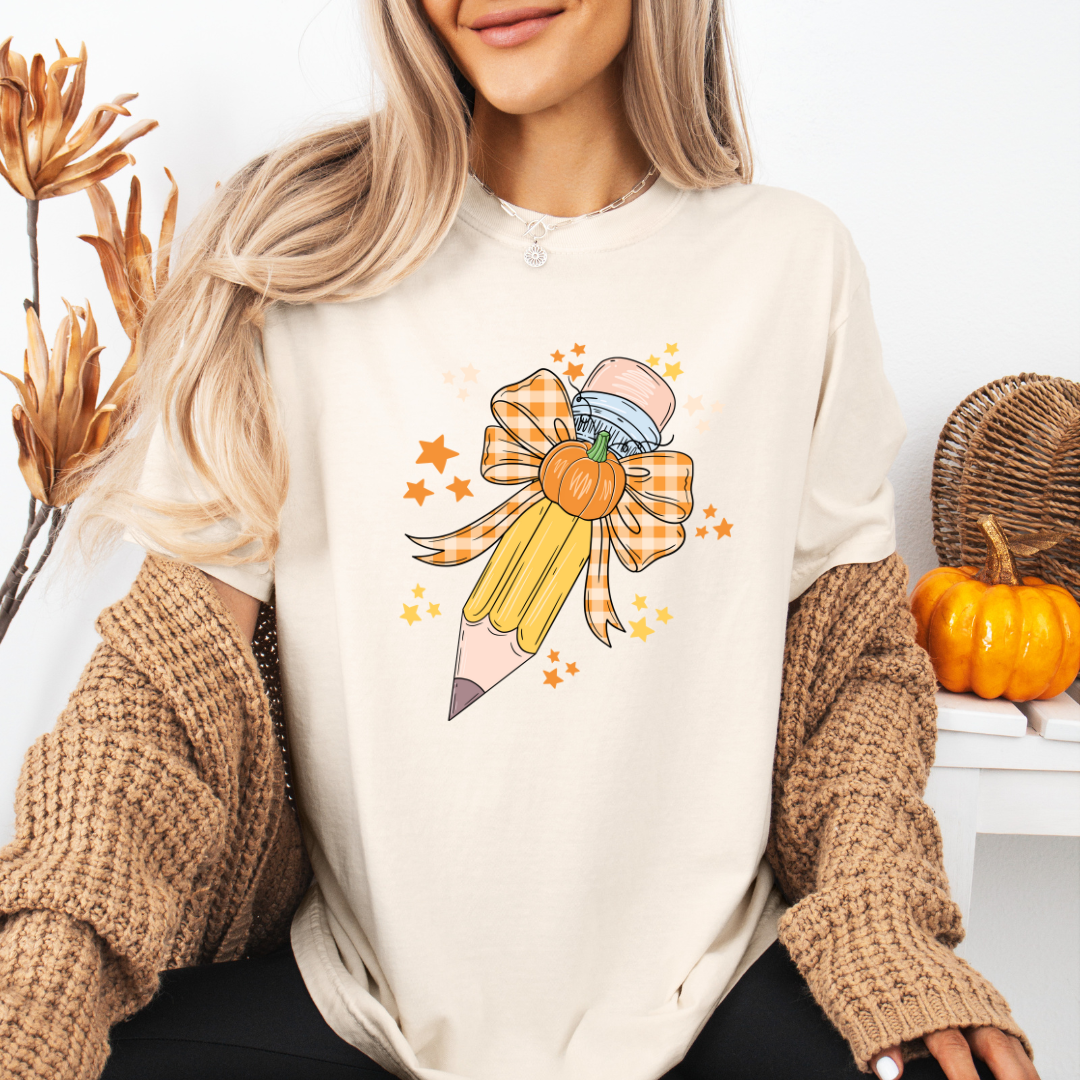 Fall Pencil - Clear Film Screen Print