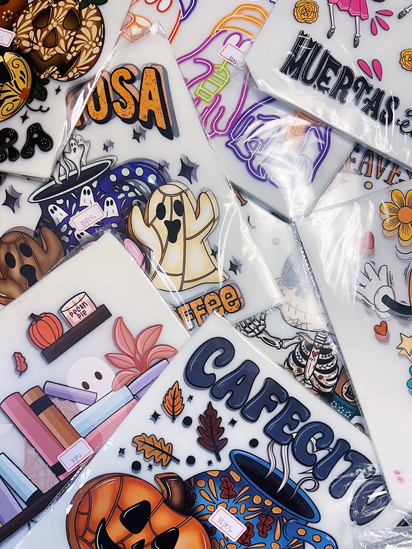 Mystery Spooky Bundle - Clear Film Screen Print Transfers
