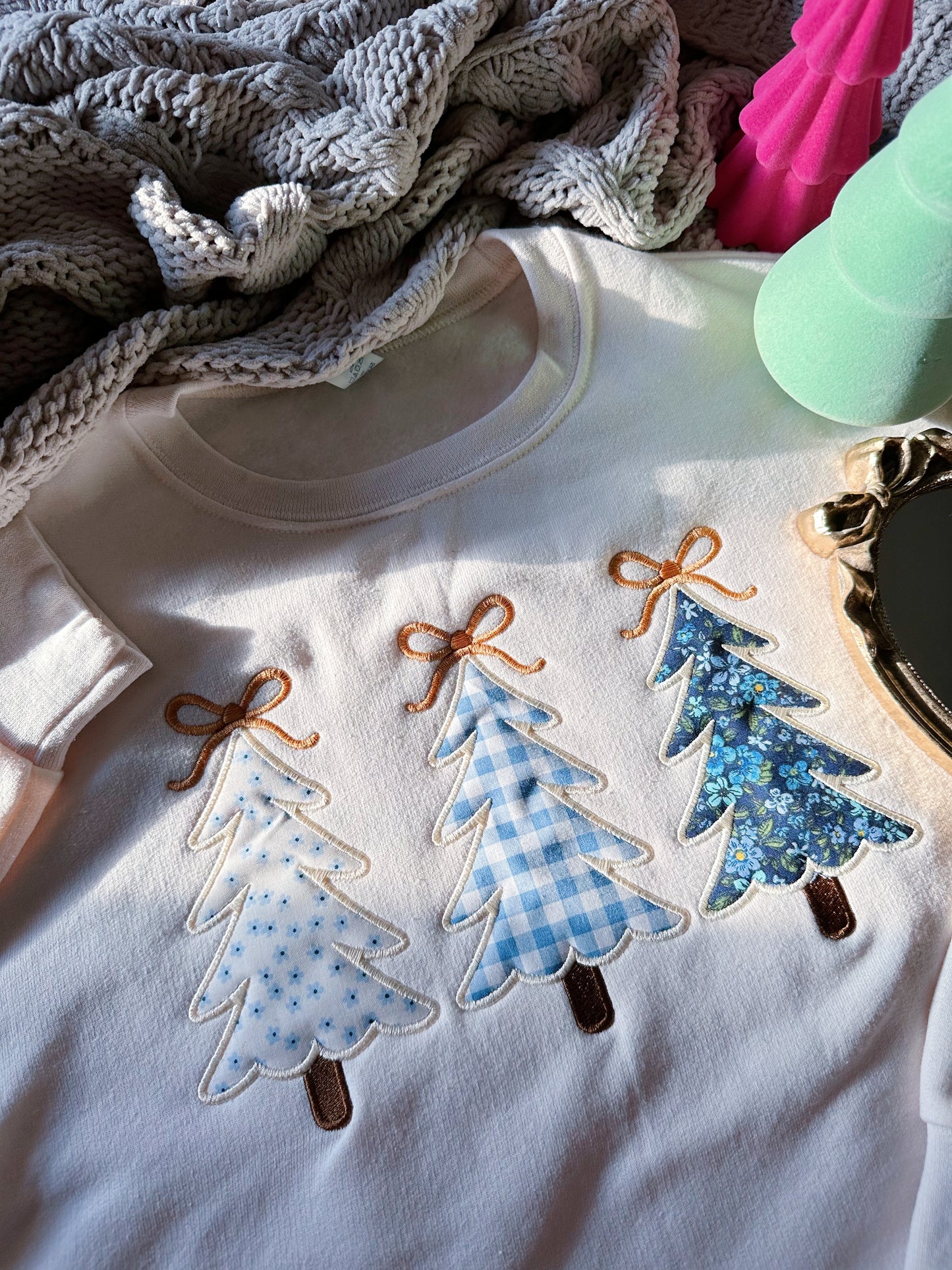 Winter Coquette Embroidered Crewneck