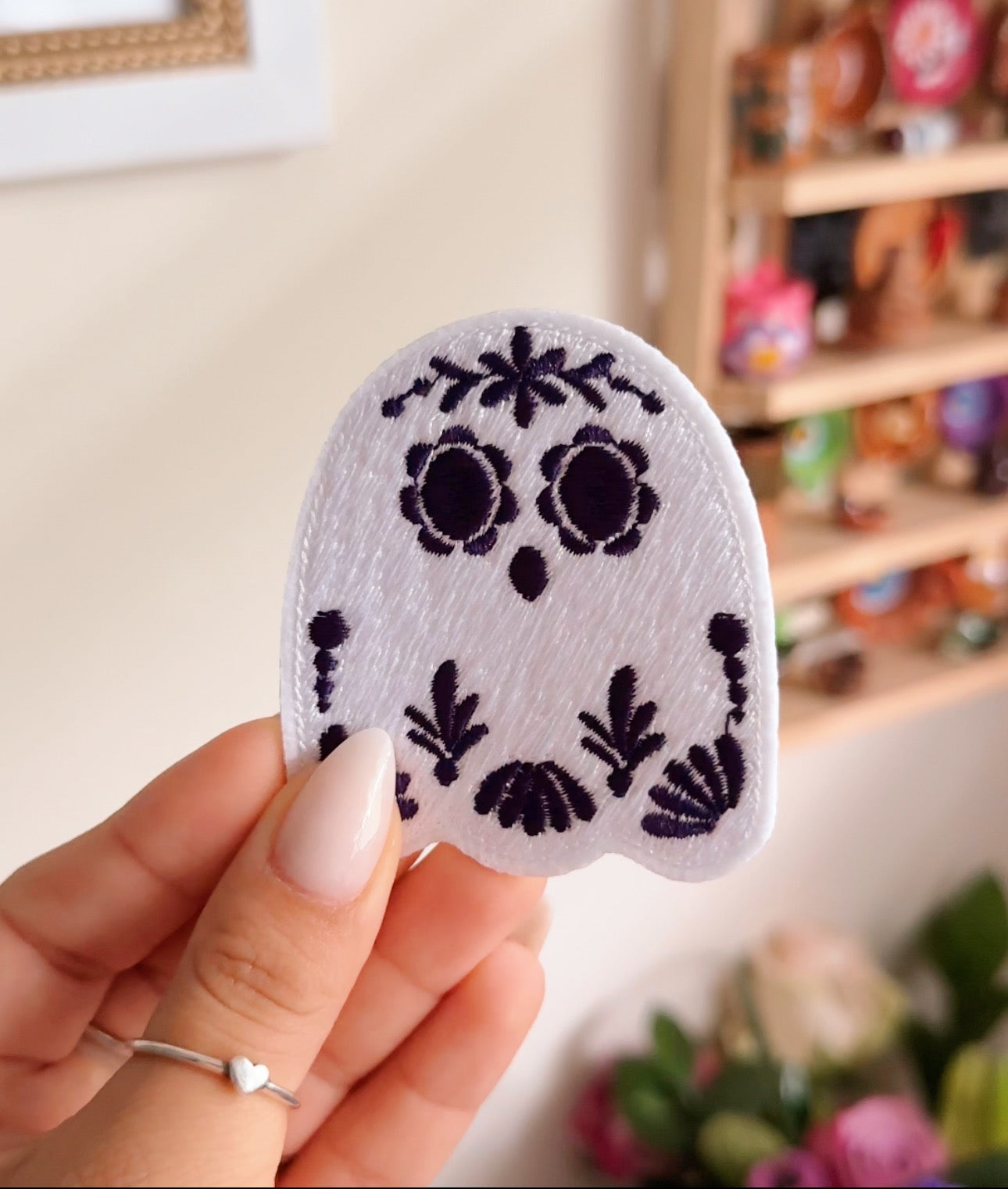 Ghost Mex Print - Embroidered Patch