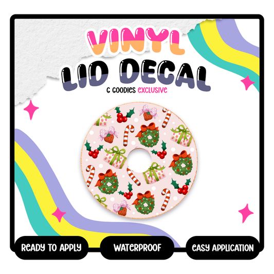 Strawberry Christmas - Vinyl Lid Decals Exclusive