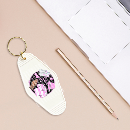 Chicana Pink - Motel Keychain Decal