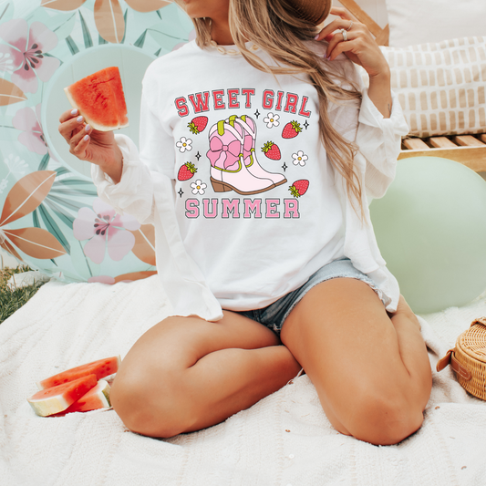 Sweet Girl Summer - Clear Film Screen Print