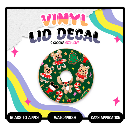 Xmas Gingerbread Calories - Vinyl Lid Decals Exclusive