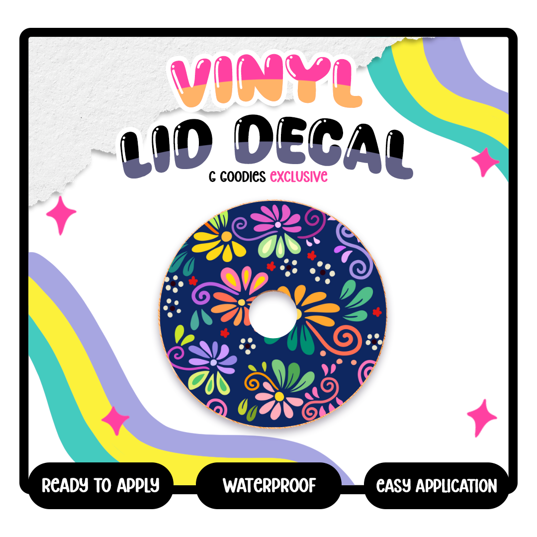 Noche Buena Flor - Vinyl Lid Decals Exclusive