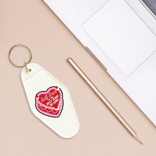 Self Love Cake - Motel Keychain Decal