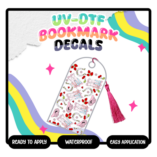 Disco Cowgirl - UV-DTF Bookmark Decal (Double Sided)