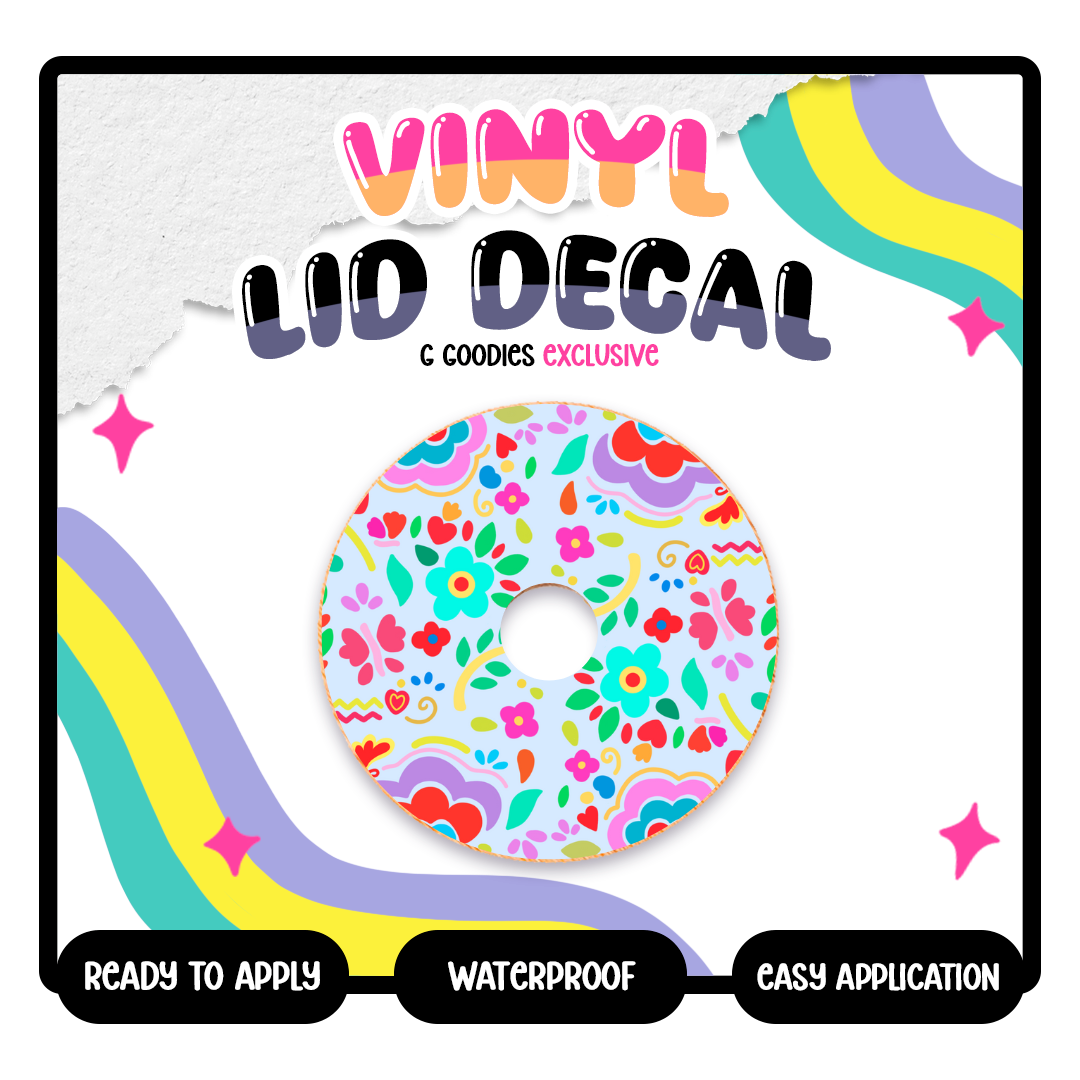 Colorful Pattern - Vinyl Lid Decals