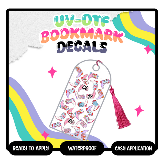 Funky Boots  - UV-DTF Bookmark Decal (Double Sided)