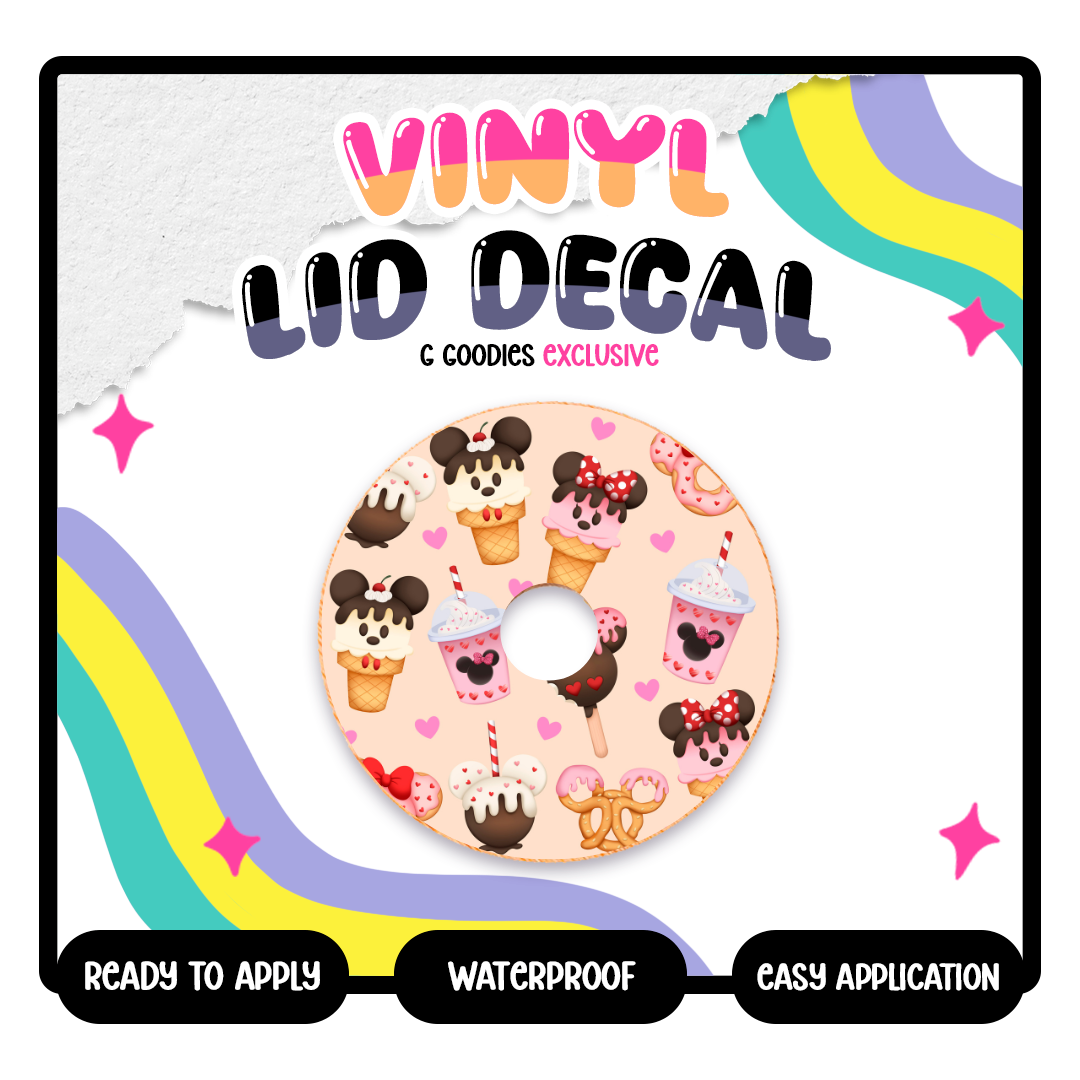 Count The Memories Not The Calories - Vinyl Lid Decals Exclusive