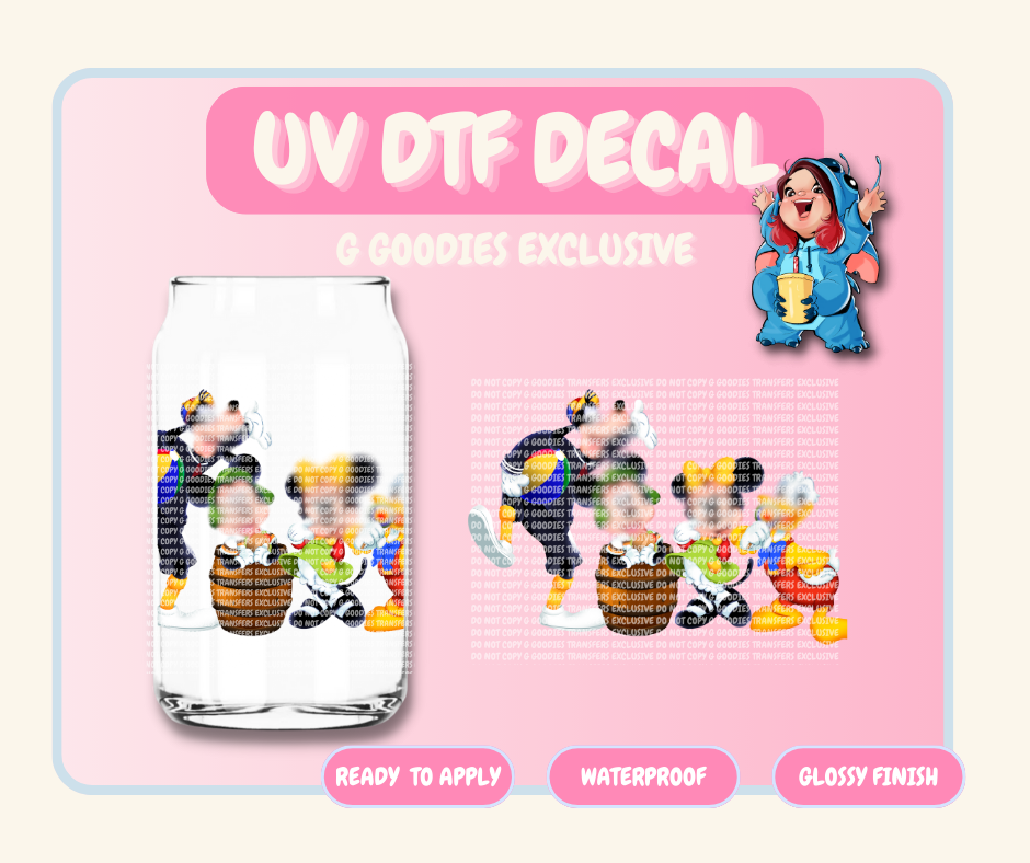 Mouse X Ocho Friends - 4 in UV DTF DECAL EXCLUSIVE