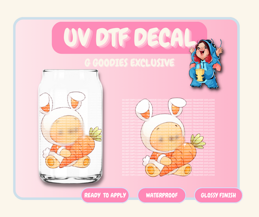 Bunny Bear - 4 in UV DTF DECAL EXCLUSIVE