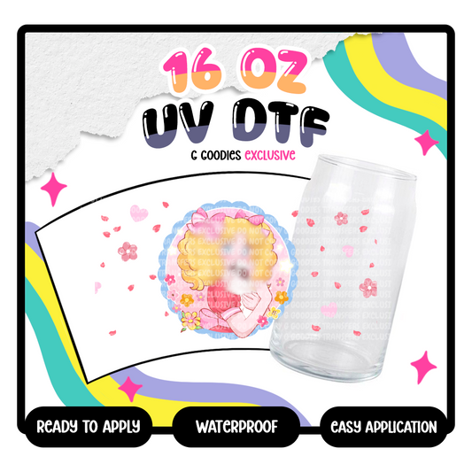 Blonde Hair Anime - 16 oz Glass Wrap Exclusive