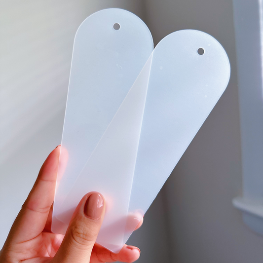Bookmark Acrylic Blank- 5 Set