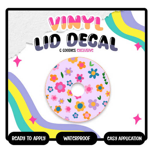 ALV Flowers - Vinyl Lid Decals