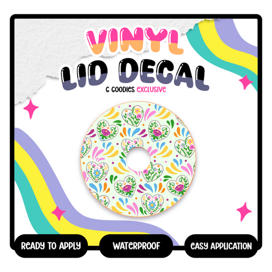 Heart Talavera - Vinyl Lid Decals Exclusive