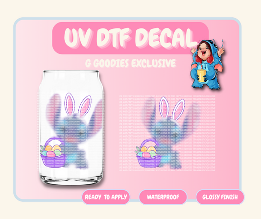 Easter Basket Alien Chick - 4 in UV DTF DECAL