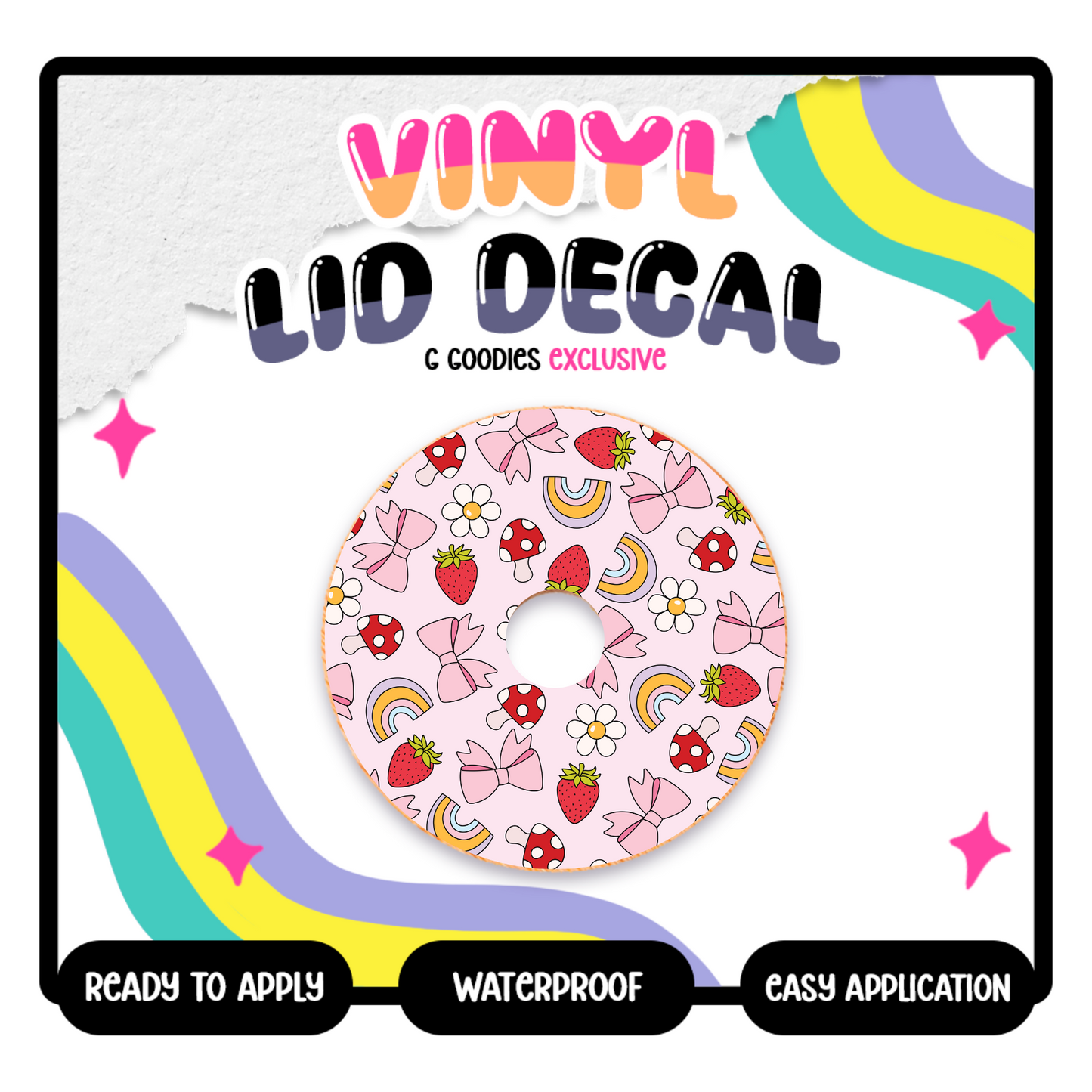 Happy - Vinyl Lid Decals