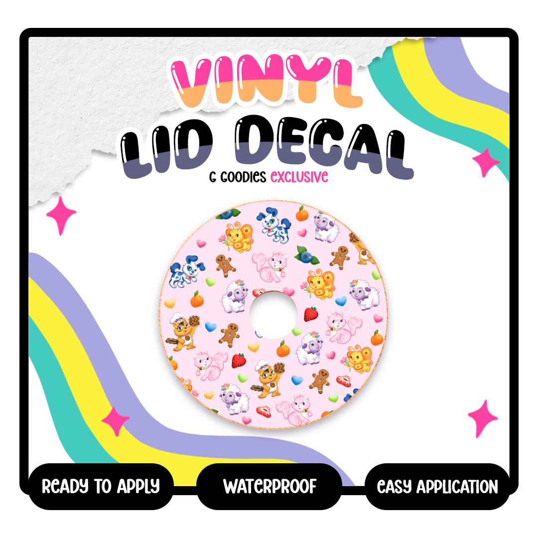 Strawberry Pets - Vinyl Lid Decals