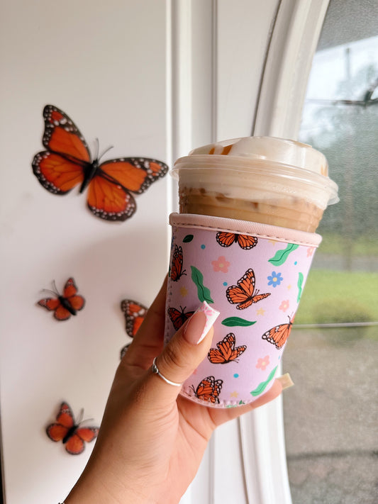 Monarch Butterlfies - Cup Sleeve