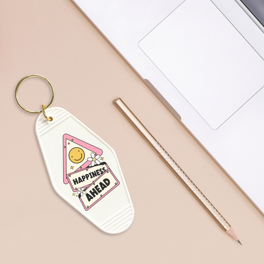 Happiness Ahead - Motel Keychain Decal