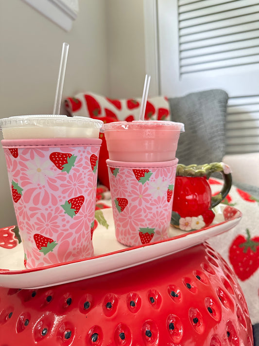 Talavera Strawberry - Cup Sleeve