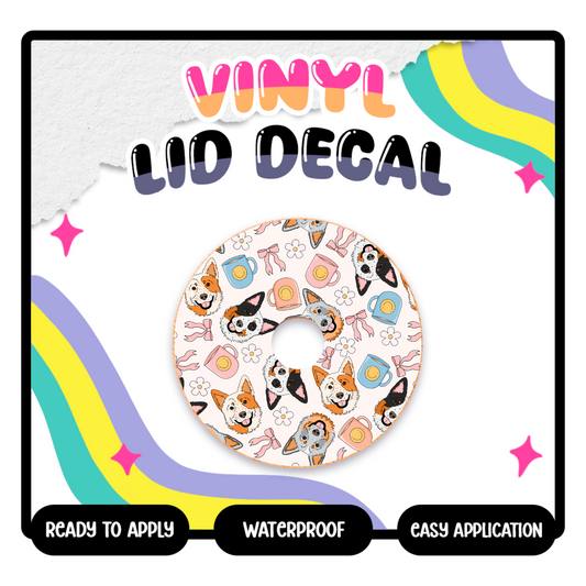 Dog Bows - Vinyl Lid Decals