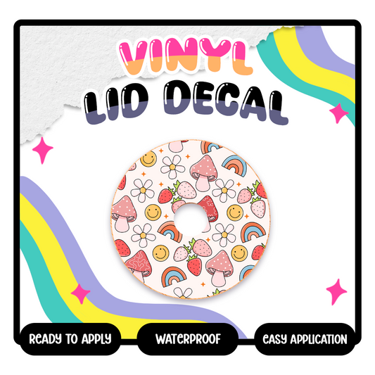 Groovy Summer - Vinyl Lid Decals