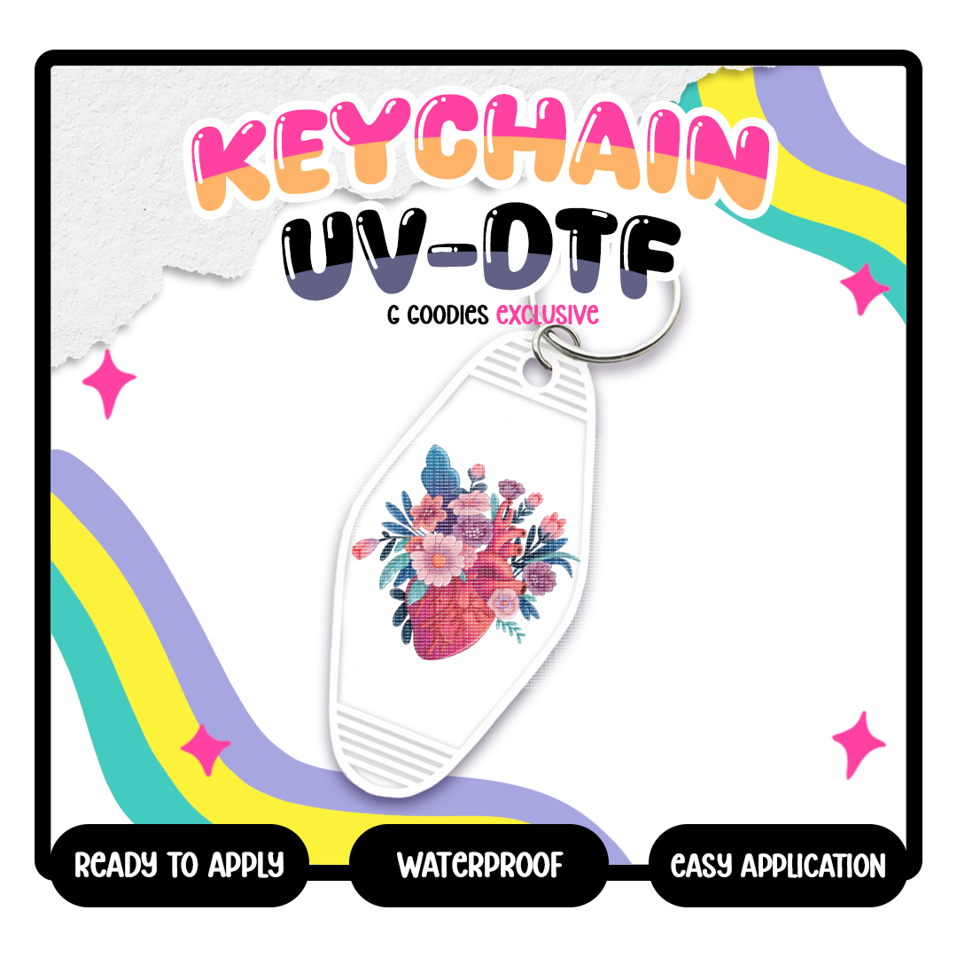 Heart Floral - Motel Keychain Decal Exclusives