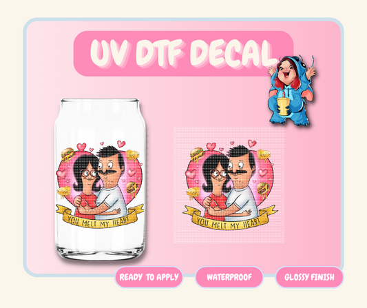 You Melt My Heart - 4 in UV DTF DECAL