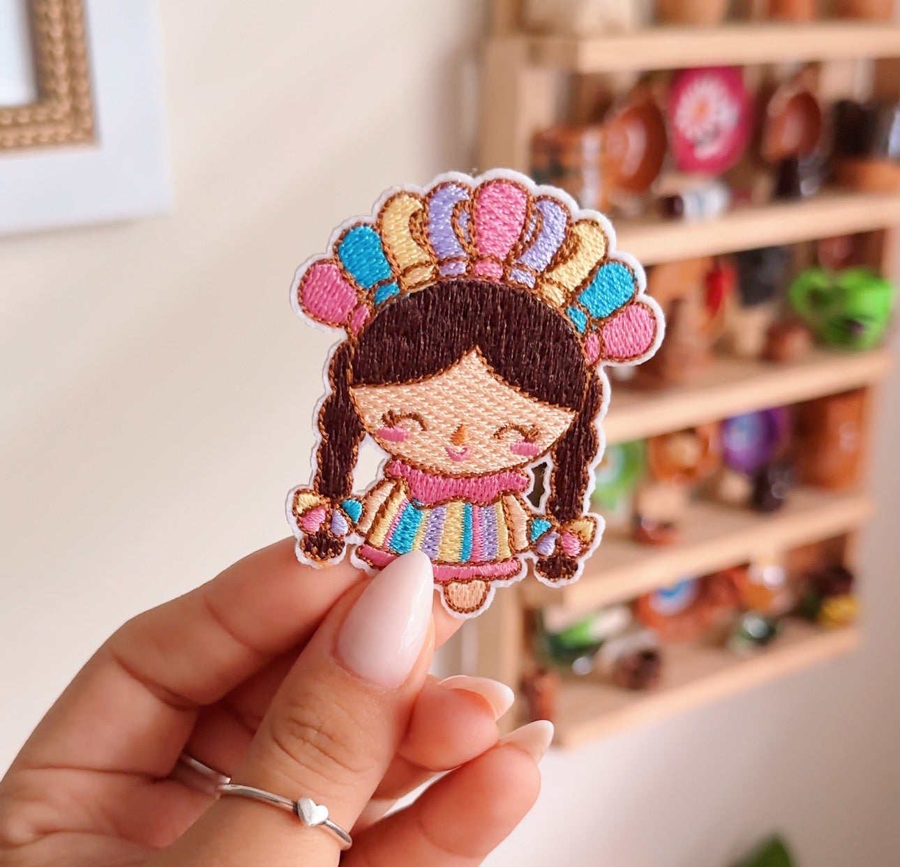 Lele Doll Pink - Embroidered Patch