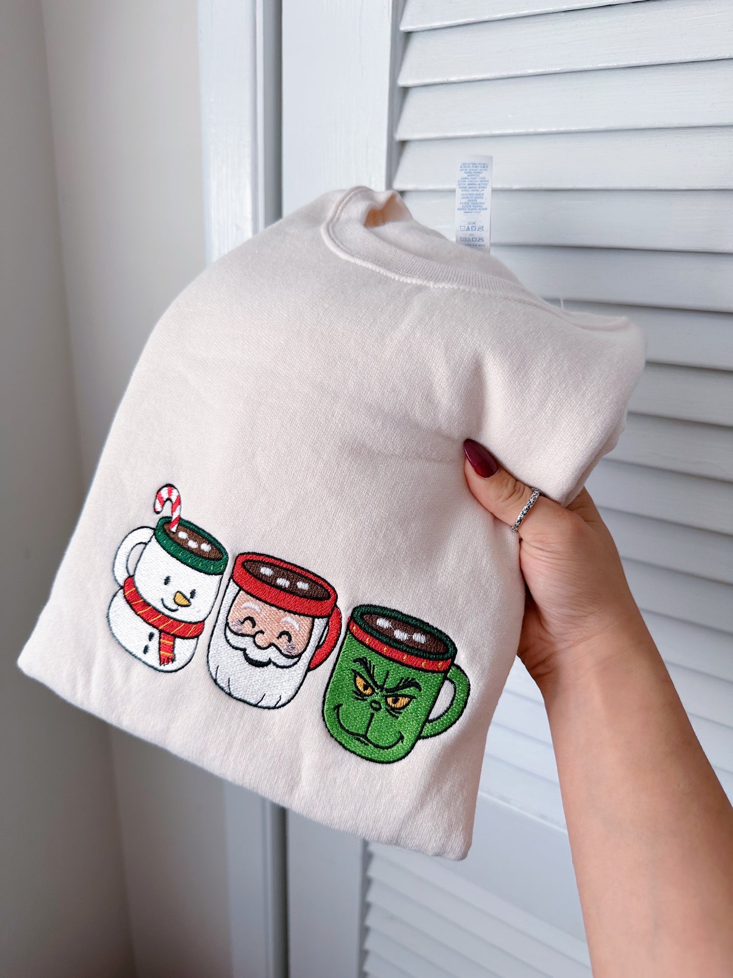 Jolly Mugs Embroidered Crewneck