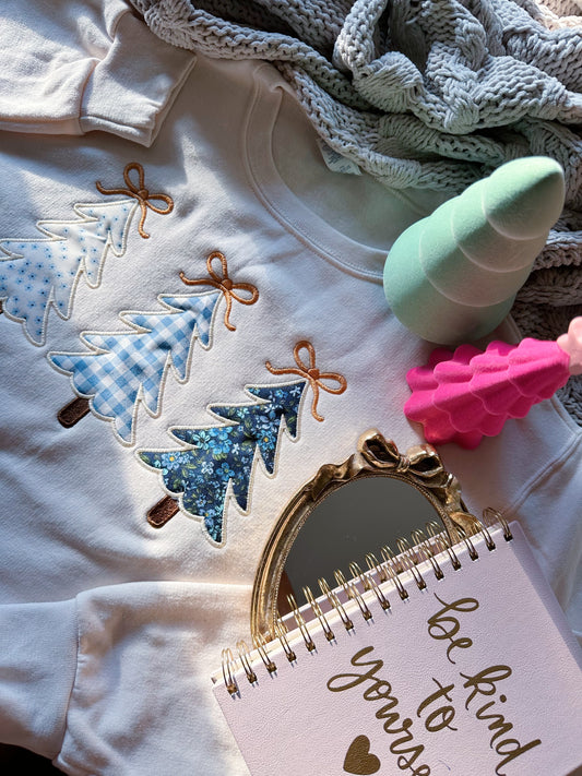 Winter Coquette Embroidered Crewneck