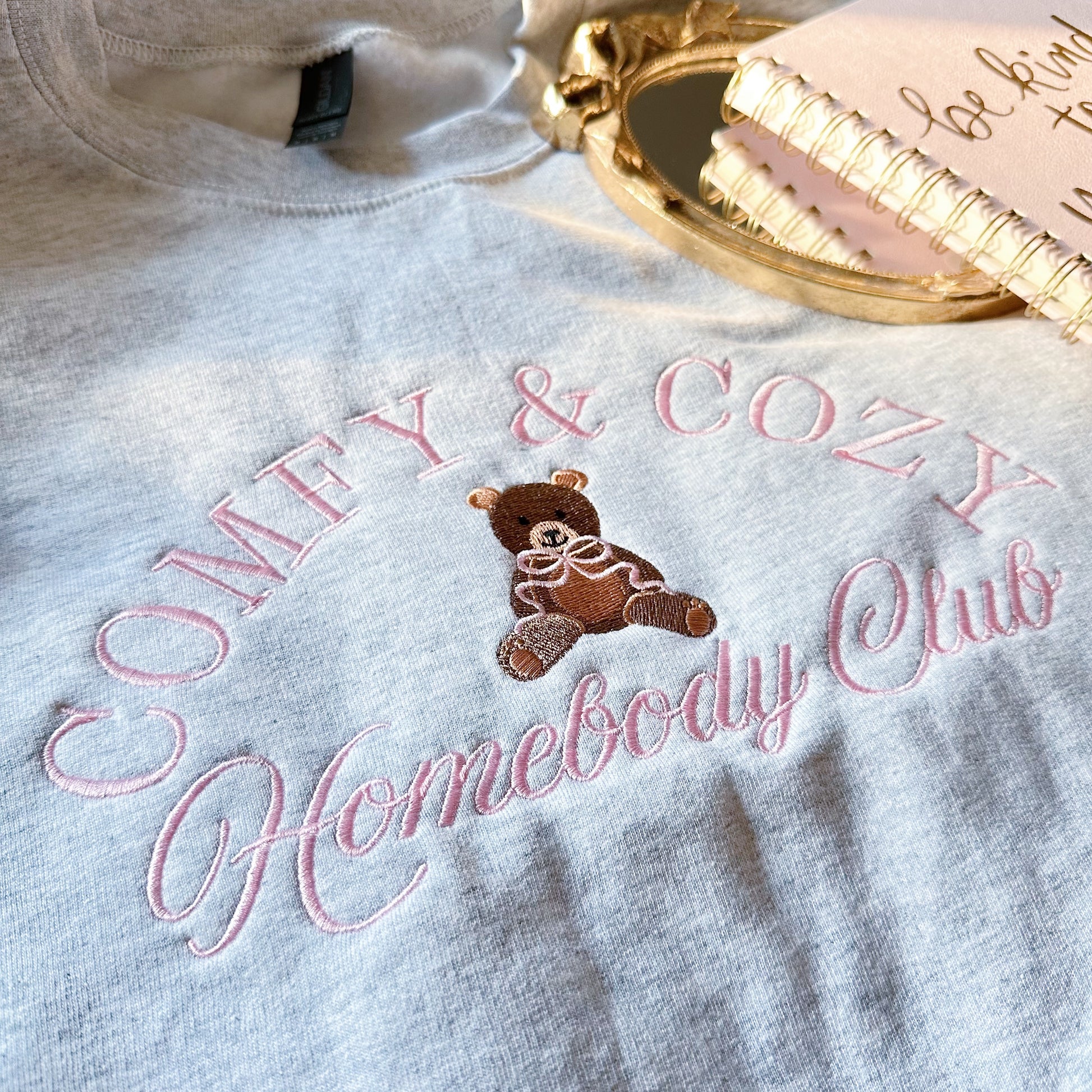 Comfy Cozy Embroidered Crewneck