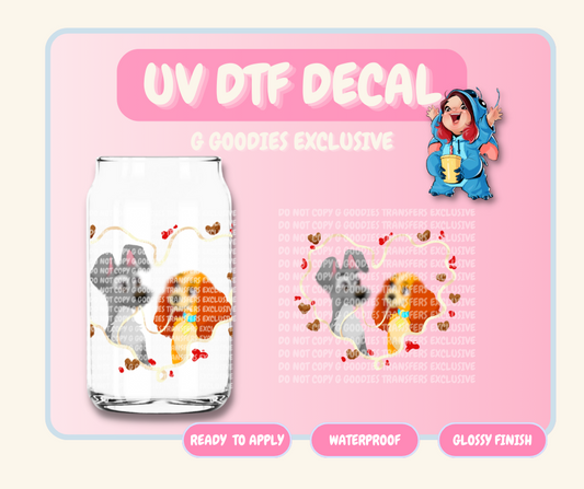 Dog Heart Pasta - 4 in UV DTF DECAL EXCLUSIVES