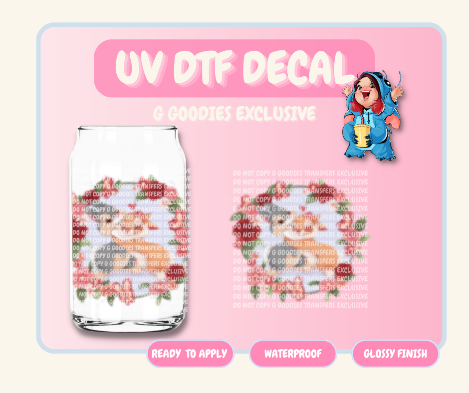 Bunny Love  - 4 in UV DTF DECAL EXCLUSIVE