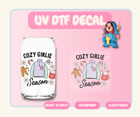 Cozy Girl Season - 4 in UV DTF DECAL